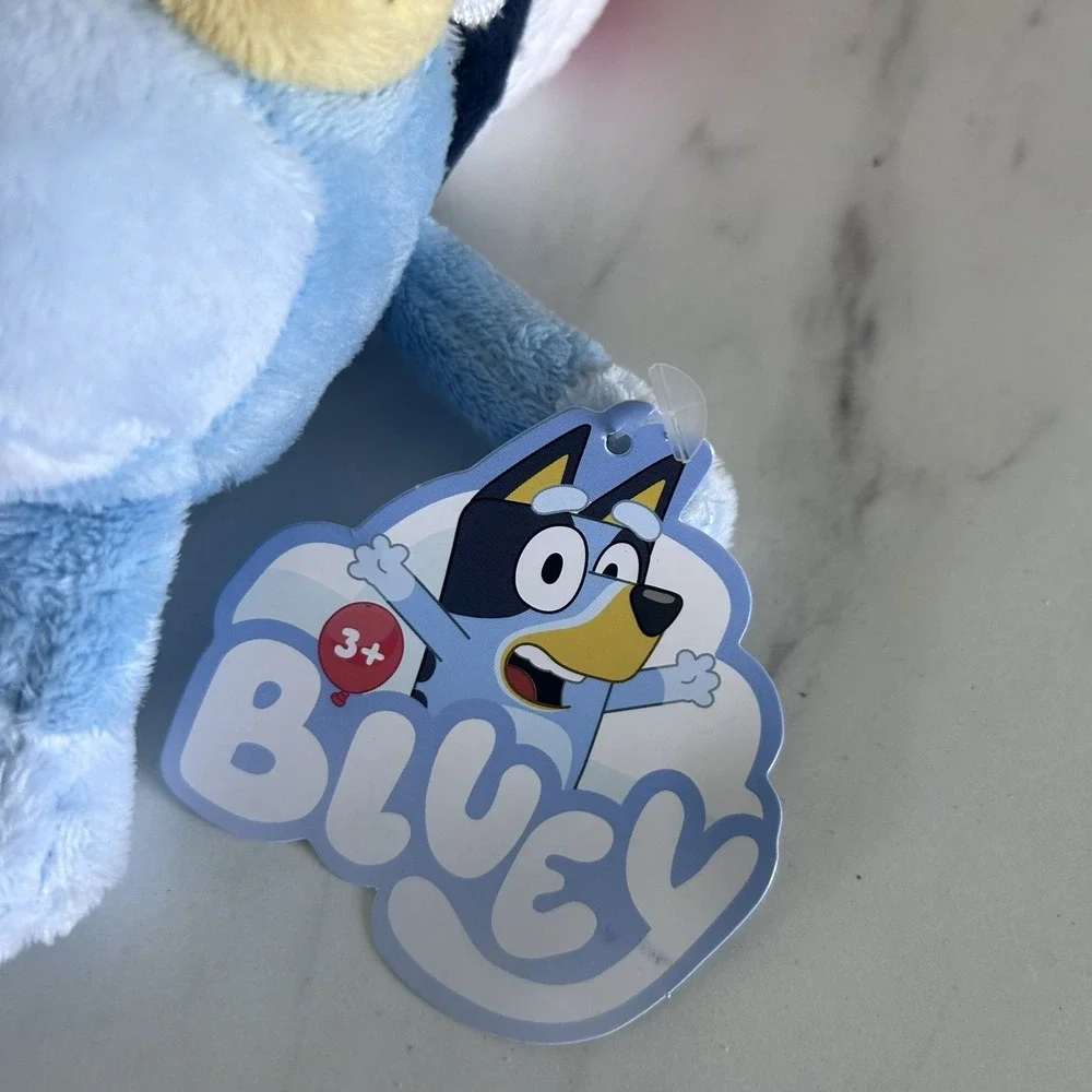 Bluey BLUEY Dog Puppy Christmas Plush w/ Backpack Clip New Dan Dee Santa Hat BxT